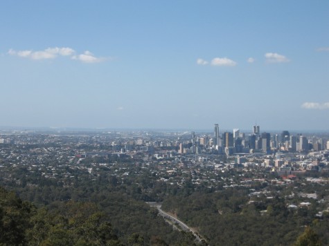 Brisbane seen from the Mt Coot-Tha